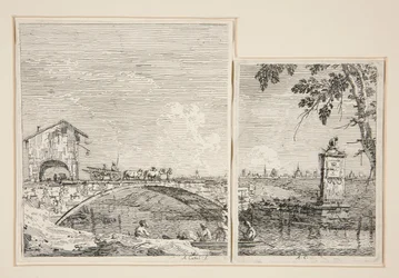 The Wagon Passing over a Bridge and The Little Monument, from the series Views