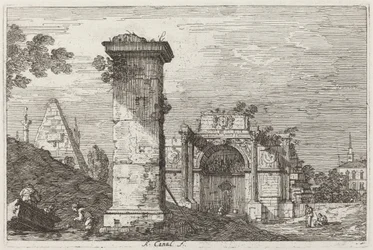 Landscape with Ruined Monuments (right)