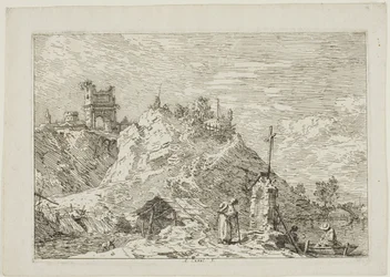 Landscape with the Pilgrim at Prayer, from Vedute
