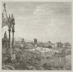 View of a Town with a Bishop