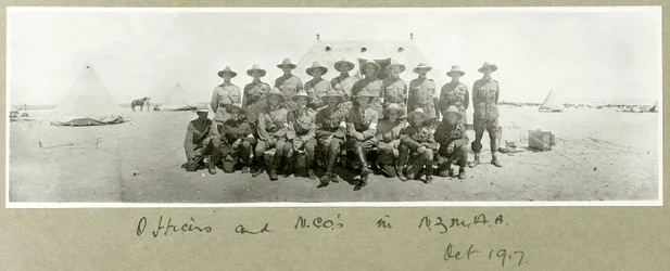 Officers and NCOs in N.Z.M.A.A., October 1917