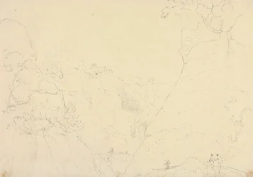 Sketch of a Road in a Ravine