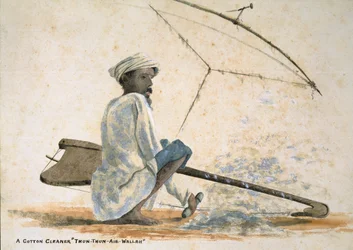 A Cotton Cleaner Thun-Thun-Aie-Wallah, India
