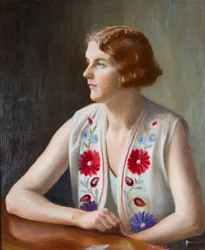 Portrait of the writer and illustrator Marian Ada. Peart