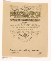 Tribute to Jacob van Geuns