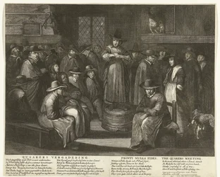 Caricature of the English Quakers, ca. 1656