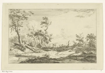 Hunter in a Landscape (series title: Landscapes A-F)