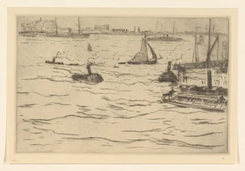 View of the Maas in Rotterdam