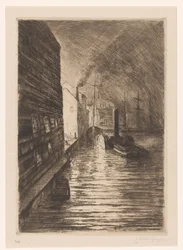 Shipyard in Vlissingen at Evening