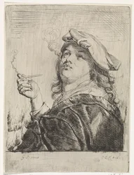 Smoker with a Pipe in Hand