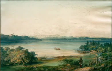 The Ammersee Seen from Ried Castle