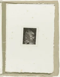 Man with Lance in a Passage (series title: Sixteen Landscapes)