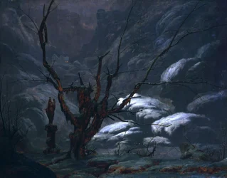 Mountain Canyon in Winter