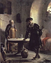 King Christian II in Prison