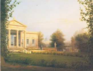 View from the Veranda of the Castle of Charlottenhof