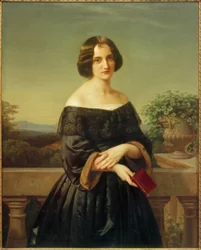 Marie Wiegmann / Painting by Carl Ferdinand Sohn
