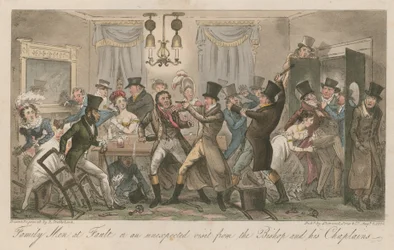 Family Men at Fault, or, An Unexpected Visit from the Bishop and His Chaplains