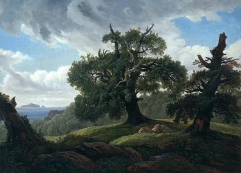 Memory of a Wooded Island in the Baltic Sea, Oak Trees by the Sea, 1835