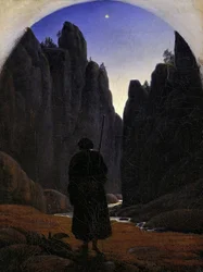 Pilgrim in a Rocky Valley, ca 1820