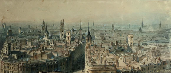 View of London from Monument looking North