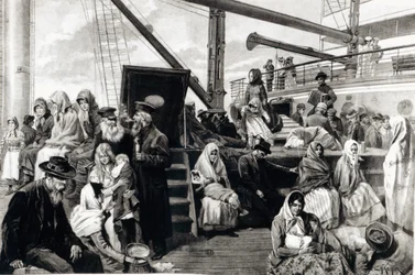 Steerage Passengers Emigrating to the United States of America from Germany, 1899