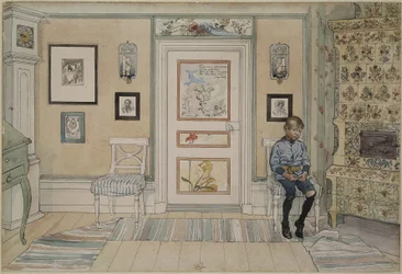 In the Corner. From A Home (26 watercolours)