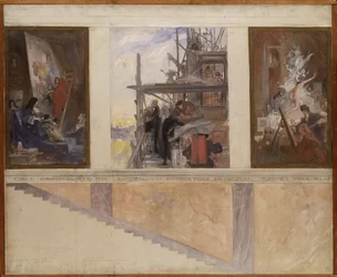 Second Proposed Decoration of the Walls in the Lower Hall of the Nationalmuseum