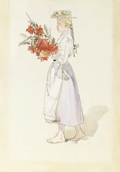 Study for Ute blaser sommarvind (Outdoors Blow the Summer Winds)