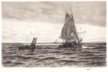 Fishing Boat and Rowboats