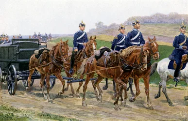 German Army supply column on the march