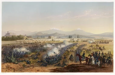 Molino del Rey - Attack Upon the Molino, from The War Between the United States and Mexico, pub. 1851