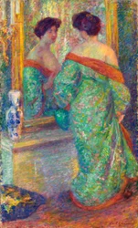 Lady Reflected in Mirror