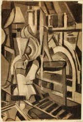 Abstract--Seated Figure