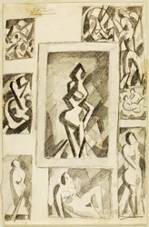 Group of Abstract Nudes