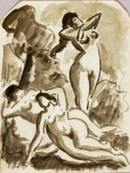 Group of Three Nudes