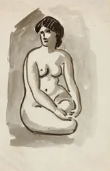 Seated Female Nude