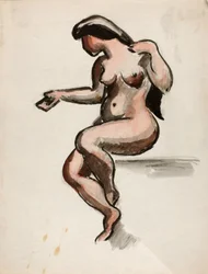 Seated Female Nude