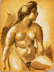 Seated Female Nude