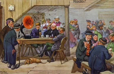 Comic portrayals of early radio