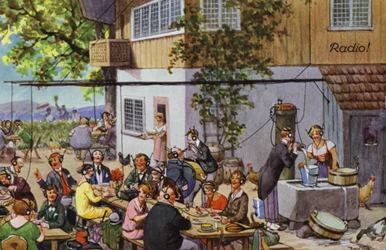 Comic portrayals of early radio