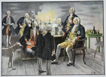 Crown Prince Frederick and Prince Henry Staff in Tobacco