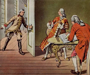 The Crown Prince and His Music Teacher Quantz Surprised by Friedrich Wilhelm I While Playing the Flute