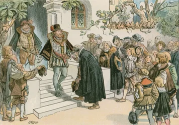 Joachim Friedrich Opening the Joachimsthalsches Gymnasium in 1607
