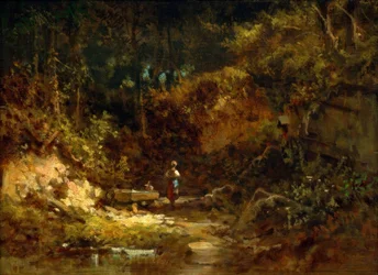 Girl at the Forest Fountain