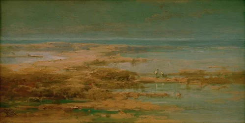 Nile Landscape with Storks