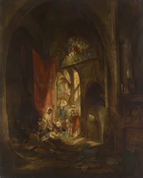 Scene on the Castle Stairs
