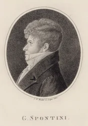 Portrait of the conductor and composer Gaspare Spontini, 1813