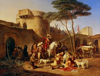 Spanish Guerrillas in a Fort