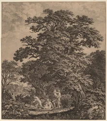 Landscape with Nudes Boarding a Boat