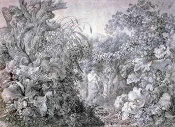 A Girl in the Wood of Weidenau, c. 1777-1835